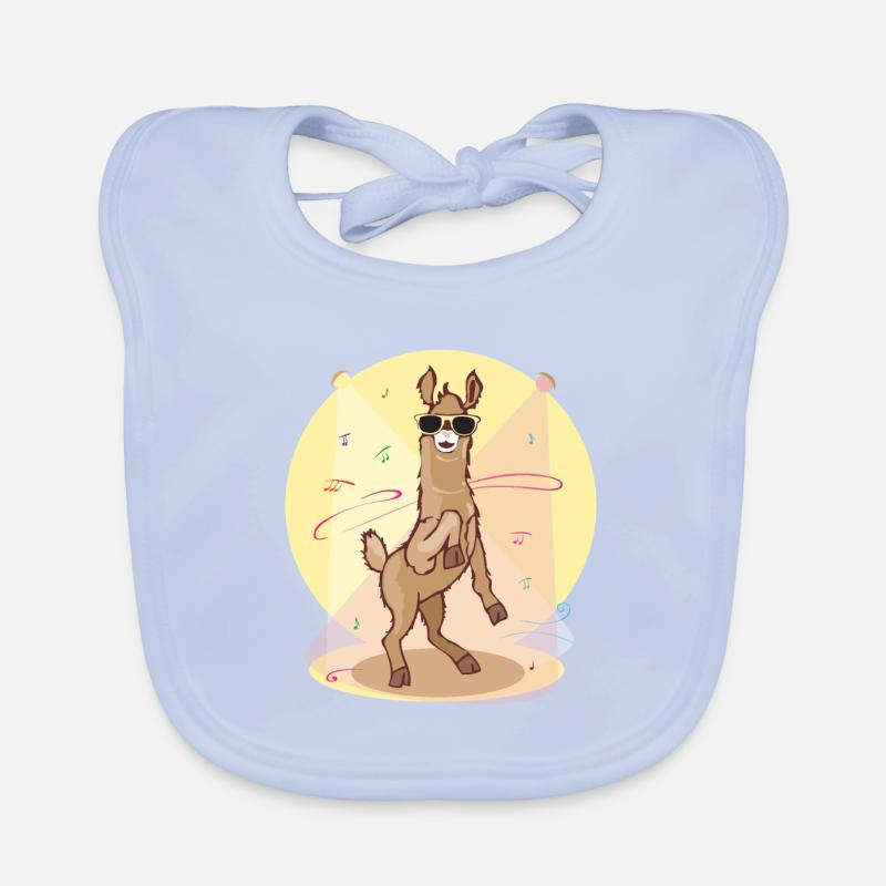 Dabbing Lama - Lama cool dansant Bavoir bio Bébé