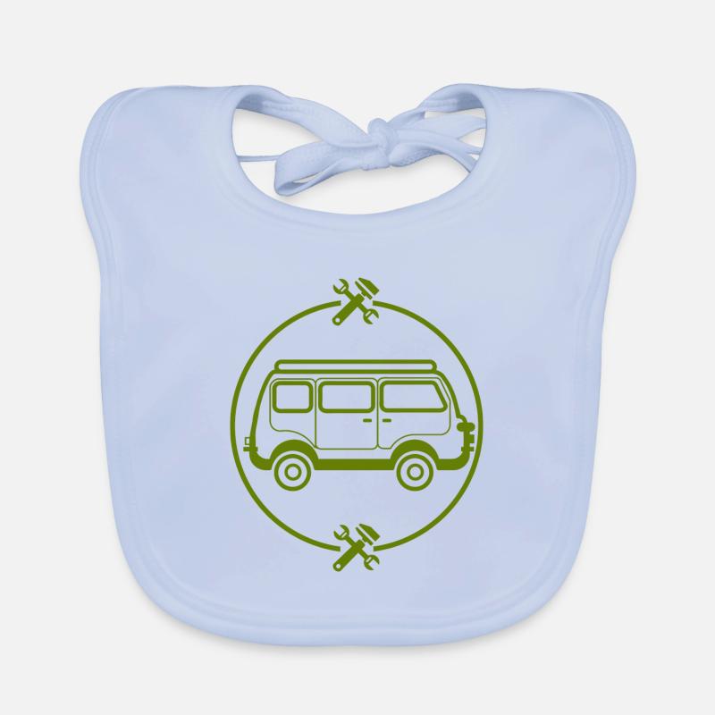 Car - Bus - Oldtimer - Nostalgic Organic Baby Bibs