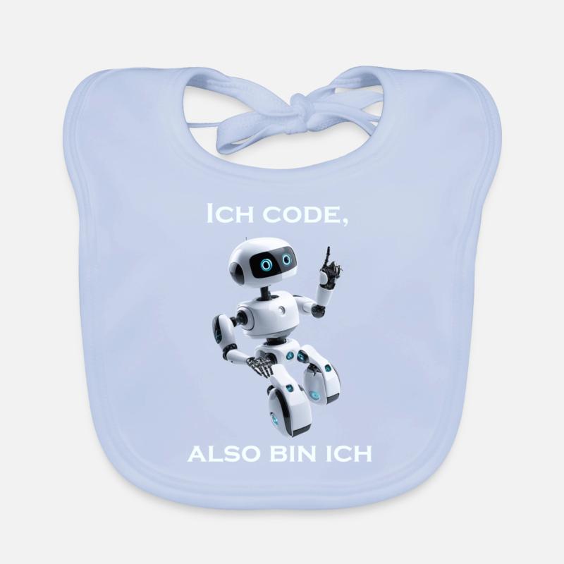 Roboter: Ich code also bin ich Baby Bio-Lätzchen