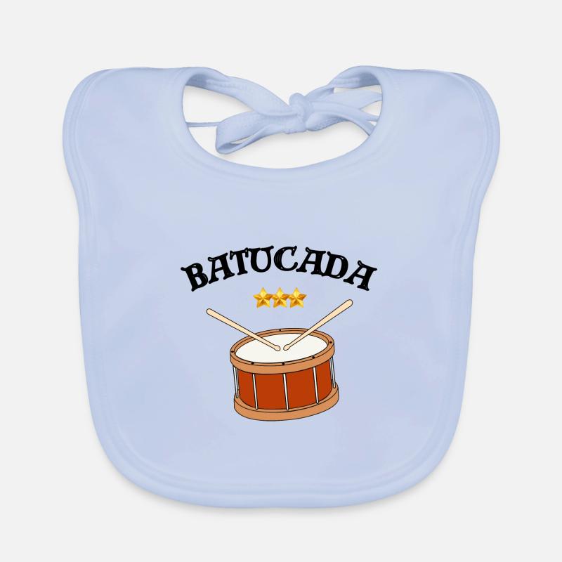 batucada, percussion, drum Organic Baby Bibs