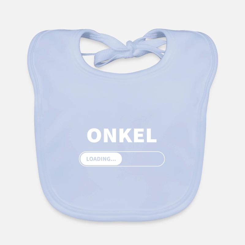 Onkel loading - Angehender Onkel Baby Bio-Lätzchen