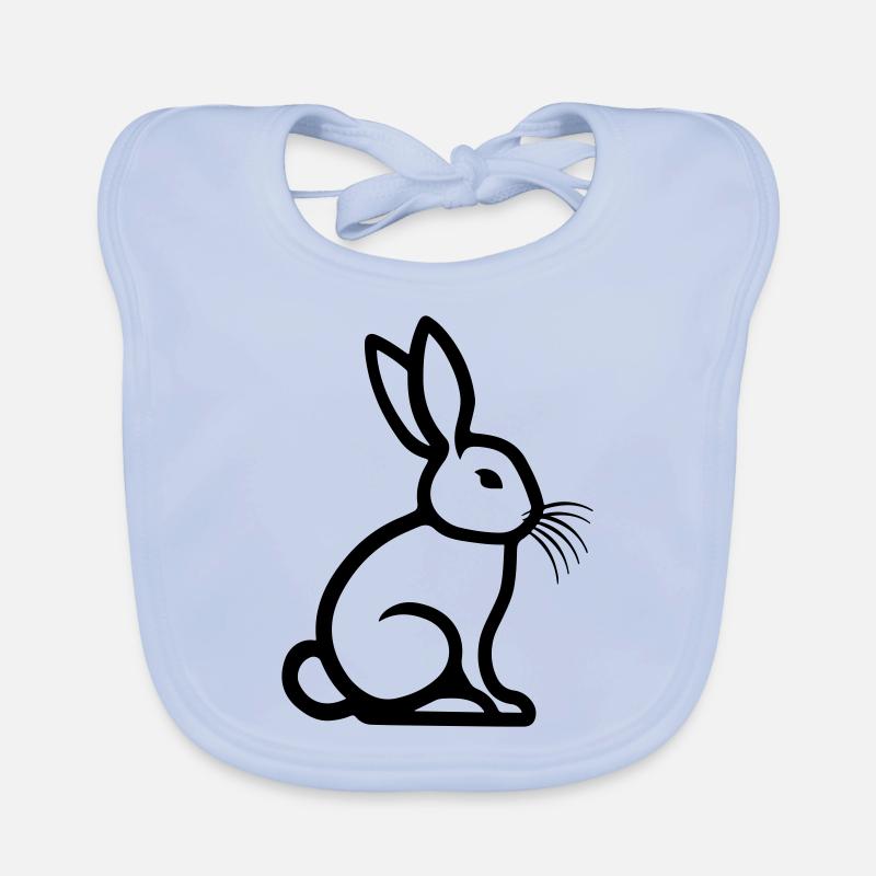 Symbole de lapin de Pâques Pâques Bavoir bio Bébé