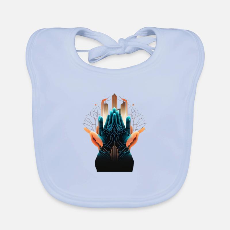 Hand 3 Organic Baby Bibs