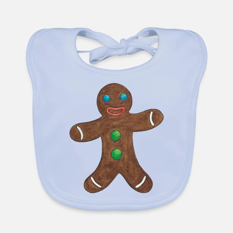 Lebkuchenmann Baby Bio-Lätzchen