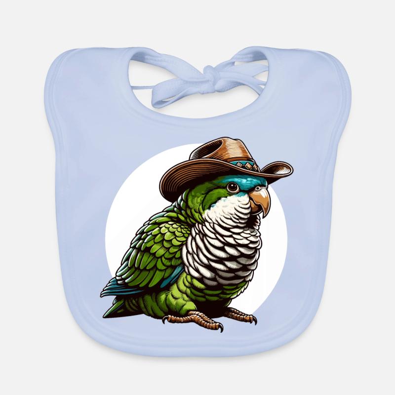 Quaker Parrot Monk Parakeet Organic Baby Bibs