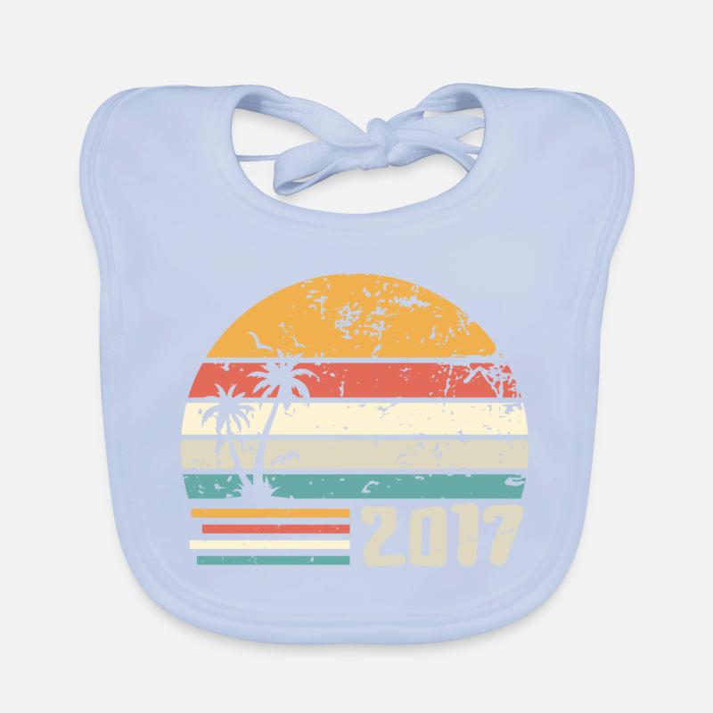 2017 Jubiläumsgeschenk - Made in 2017 Retro 2017 Baby Bio-Lätzchen