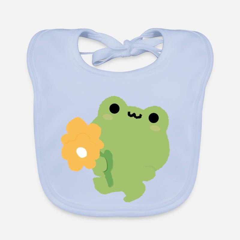 Grenouille romantique Bavoir bio Bébé