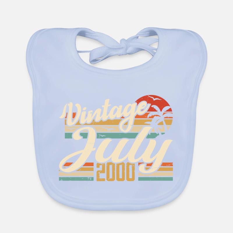 Juli 2000 Geschenk, 24-jähriges Jubiläum Juli 2000 Baby Bio-Lätzchen