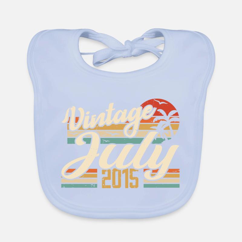 Juli 2015 Geschenk, 9. Jahrestag Juli 2015 Baby Bio-Lätzchen