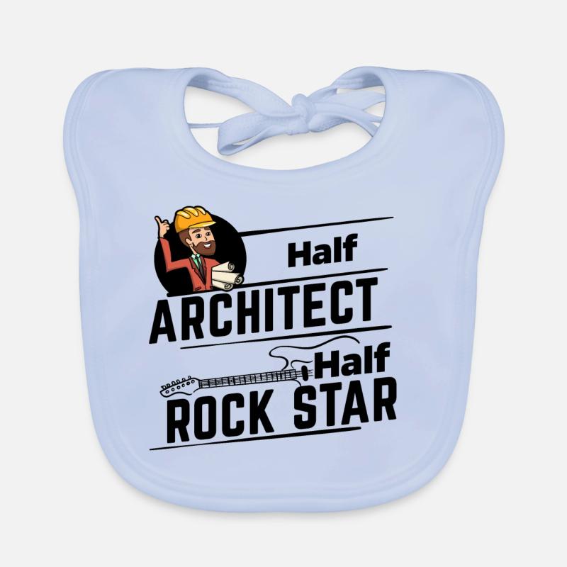 Architecte - Half Rock Star Bavoir bio Bébé