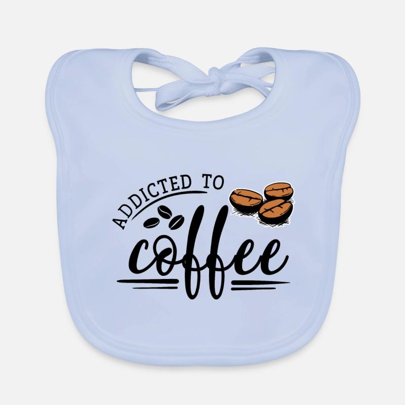 Coffee Bean-Addicted Organic Baby Bibs