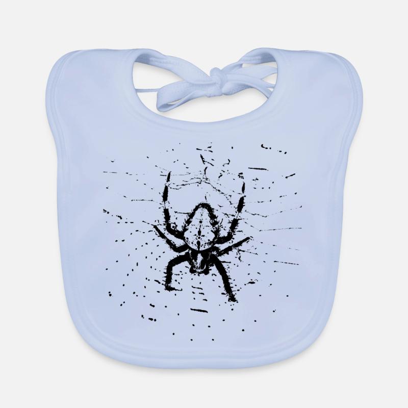 Araignée dans la toile Bavoir bio Bébé