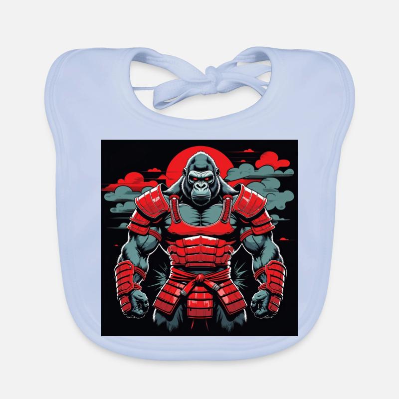 Primal Ronin – Der Samurai-Gorilla Baby Bio-Lätzchen