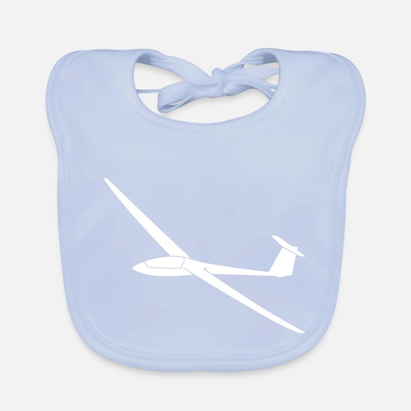 Glider glide glider pilot Organic Baby Bibs