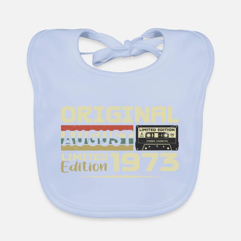 August 1973 - Born August 1973 Built August 1973 Organic Baby Bibs