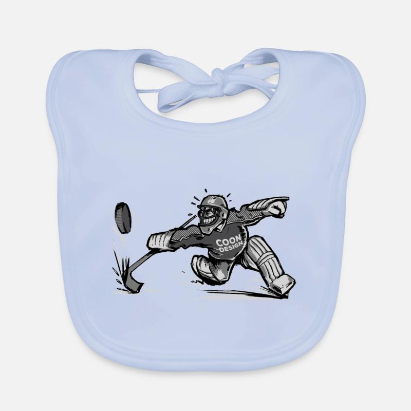 CoonDesign - Gardien II - Bavoir bio Bébé - bleu ciel