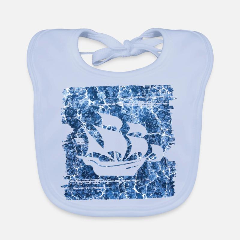 segelschiff e 206 Baby Bio-Lätzchen