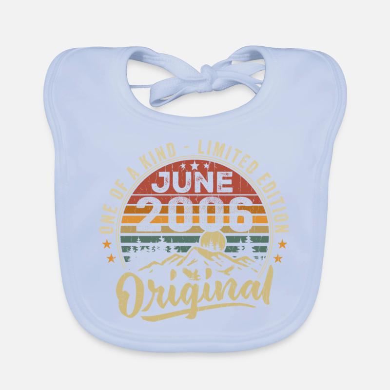 Juni 2006 Vintage Geburtstagsgeschenk 2006 Juni Baby Bio-Lätzchen