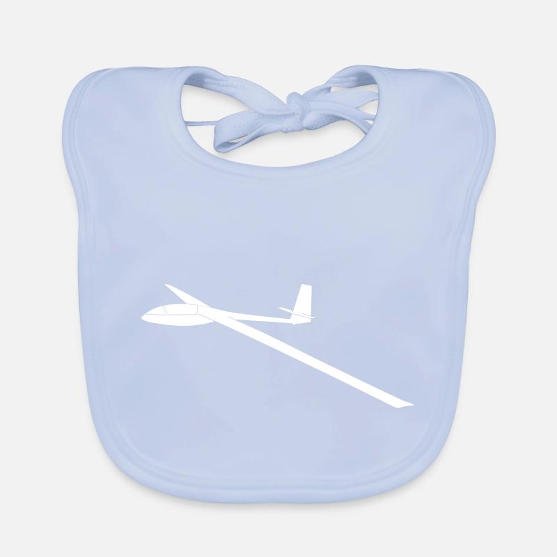 FK3 glider pilot gliding glider Organic Baby Bibs