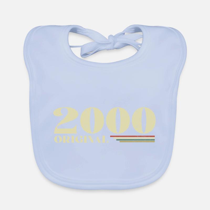 Original 2000 Vintage 2000 anniversaire 2000 rétro Bavoir bio Bébé