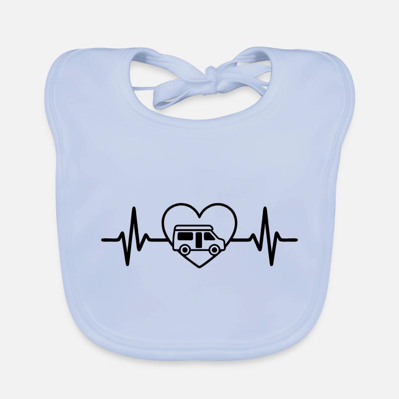 Vanlife My heart goes with me Organic Baby Bibs