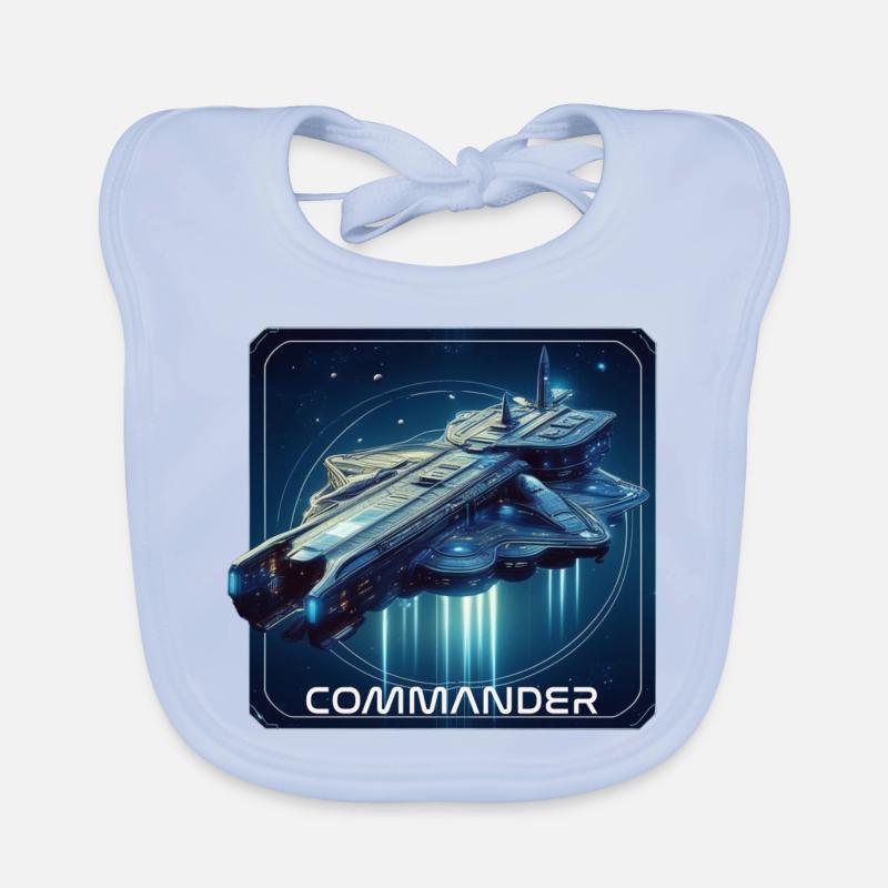 Vaisseau Commandant Bavoir bio Bébé