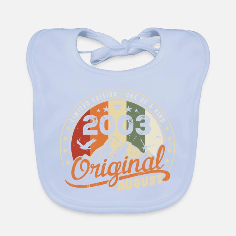 August 2003 Geburtstagsgeschenk August 2003 Retro 2003 Baby Bio-Lätzchen