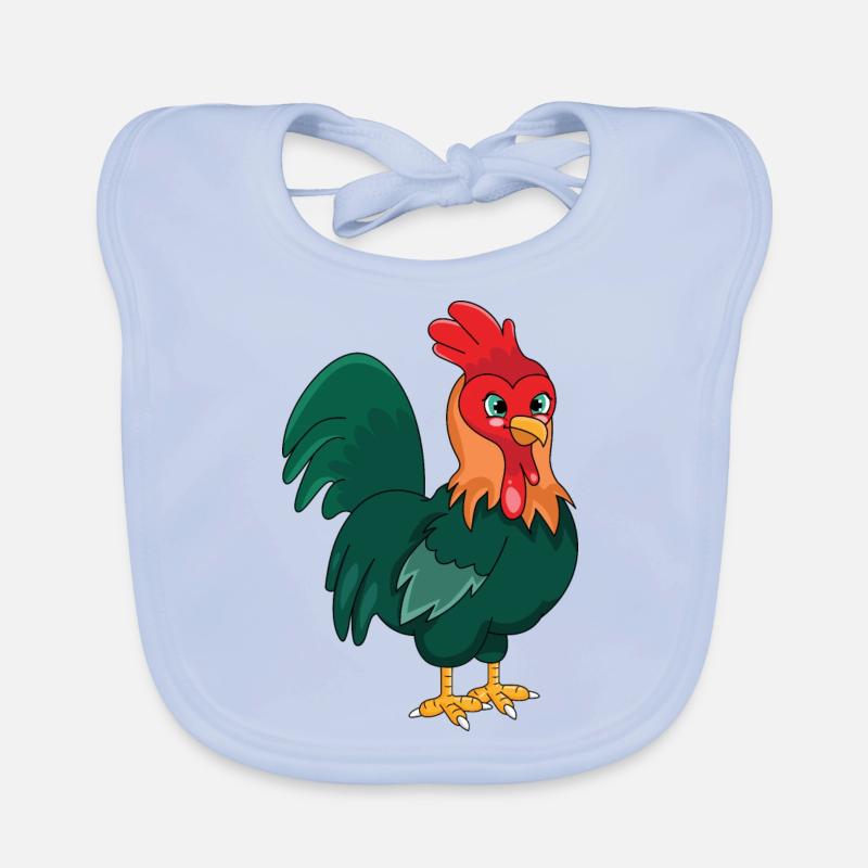 Le coq Bavoir bio Bébé