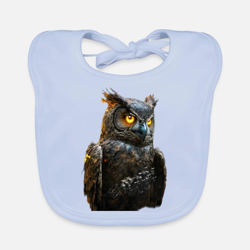 Eule III Baby Bio-Lätzchen