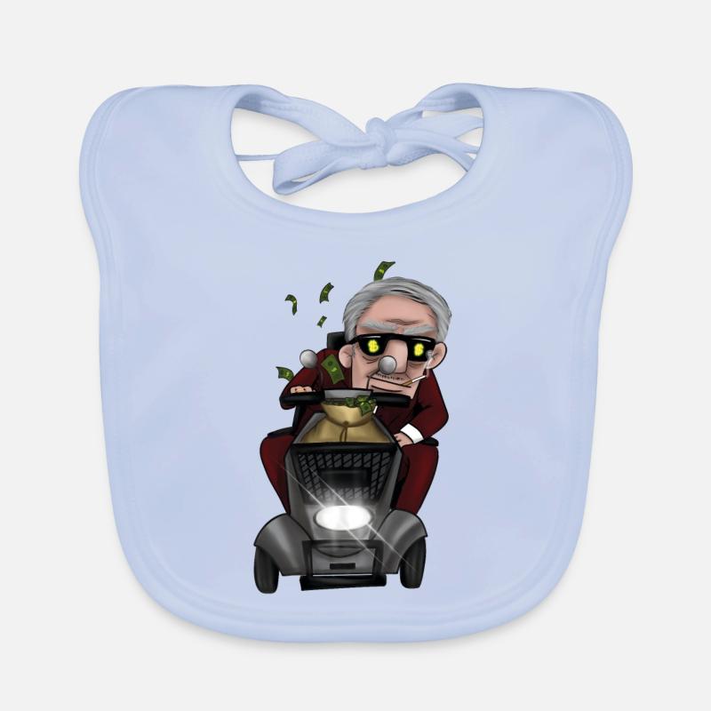 Crazy old man Organic Baby Bibs