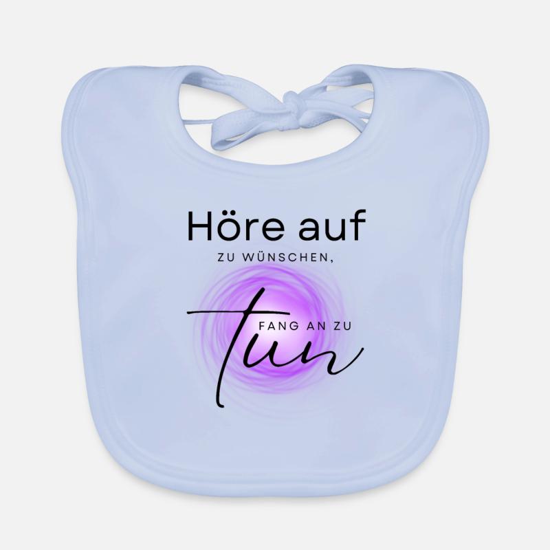 POSITIVE EINSTELLUNG MINDSET Motivation Baby Bio-Lätzchen