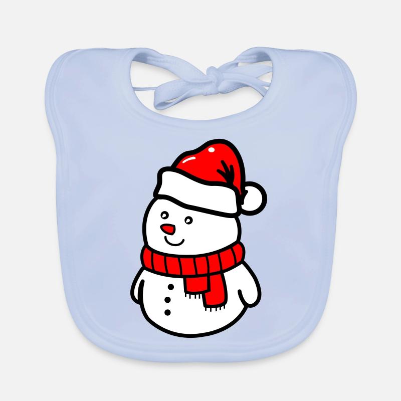 schneemann Baby Bio-Lätzchen
