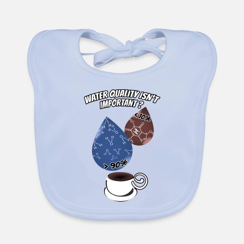 Water Quality Coffee Organic Baby Bibs