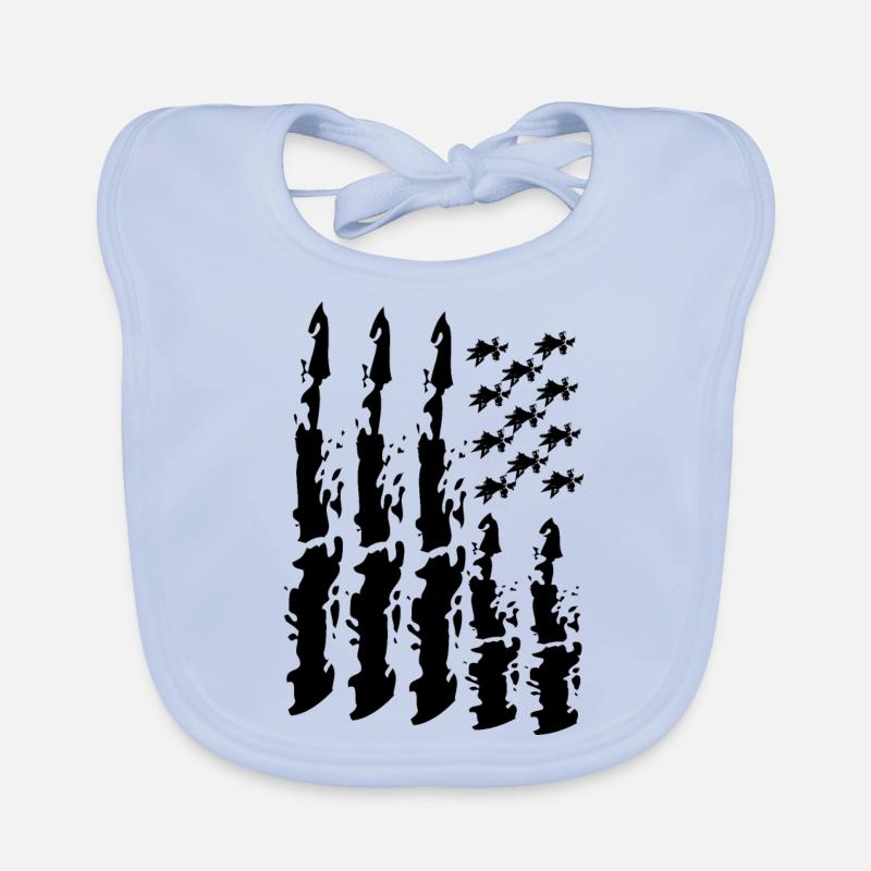 Drapeau de Bretagne Bavoir bio Bébé