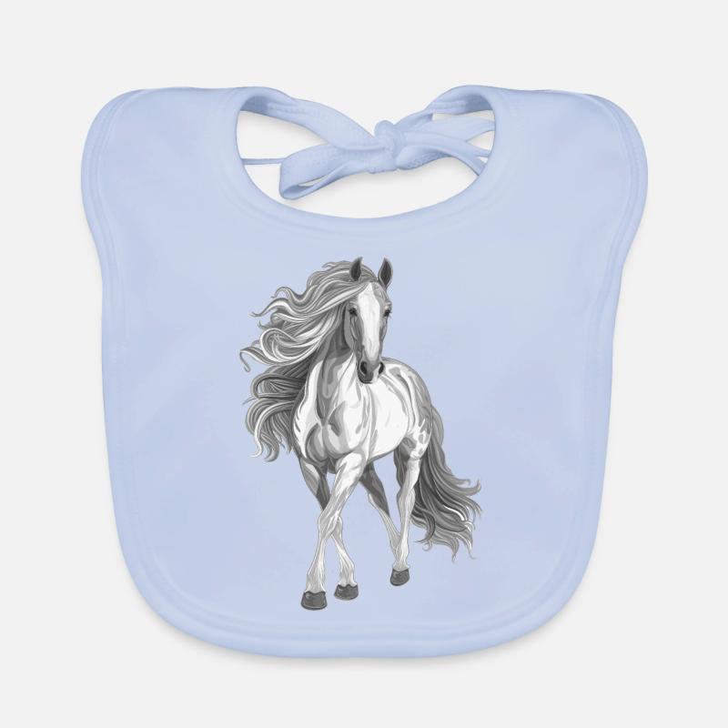 Horse Organic Baby Bibs