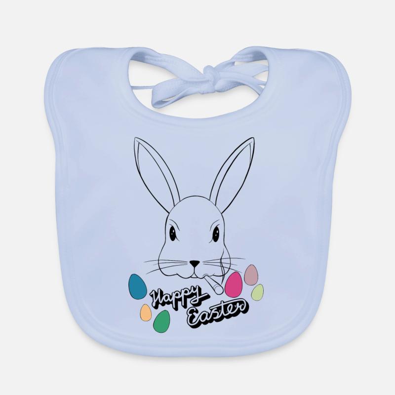 Frohe Ostern Baby Bio-Lätzchen