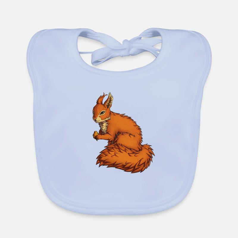 Eichhörnchen Baby Bio-Lätzchen