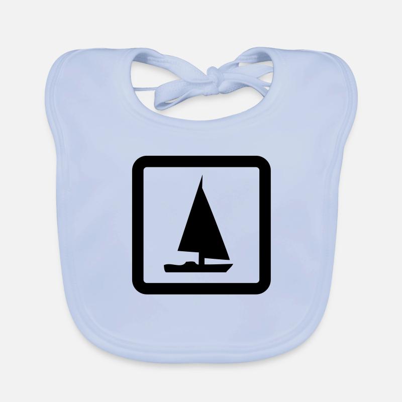 sailing boat Organic Baby Bibs