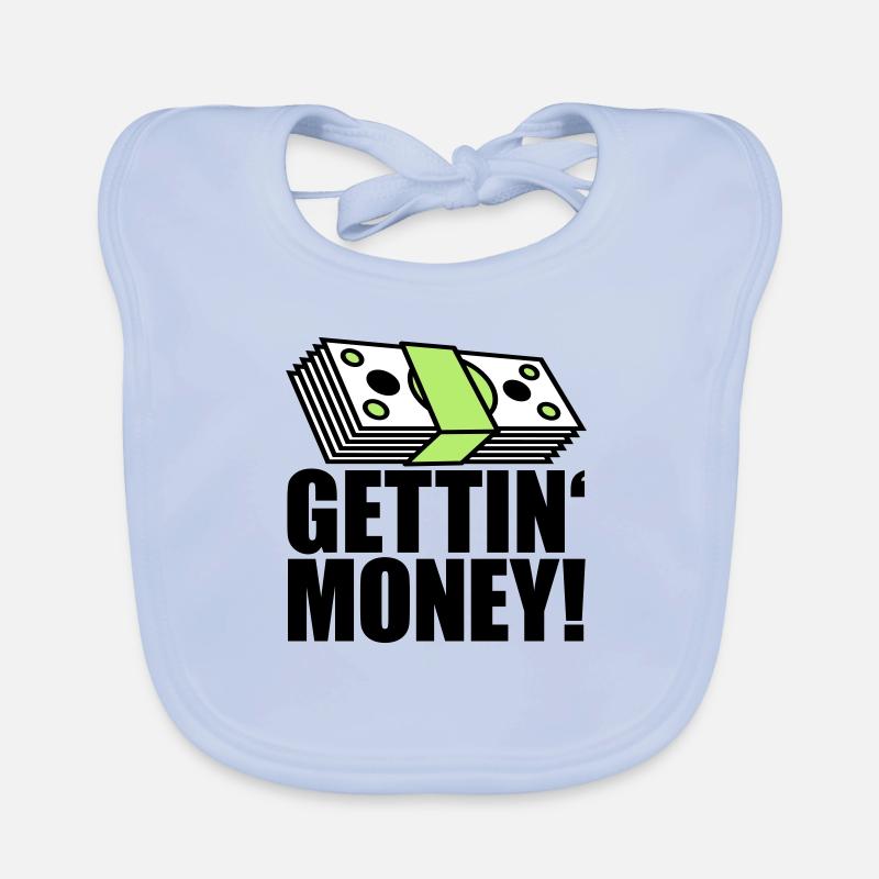 buendel billets dollar gettin argent signe ge Bavoir bio Bébé