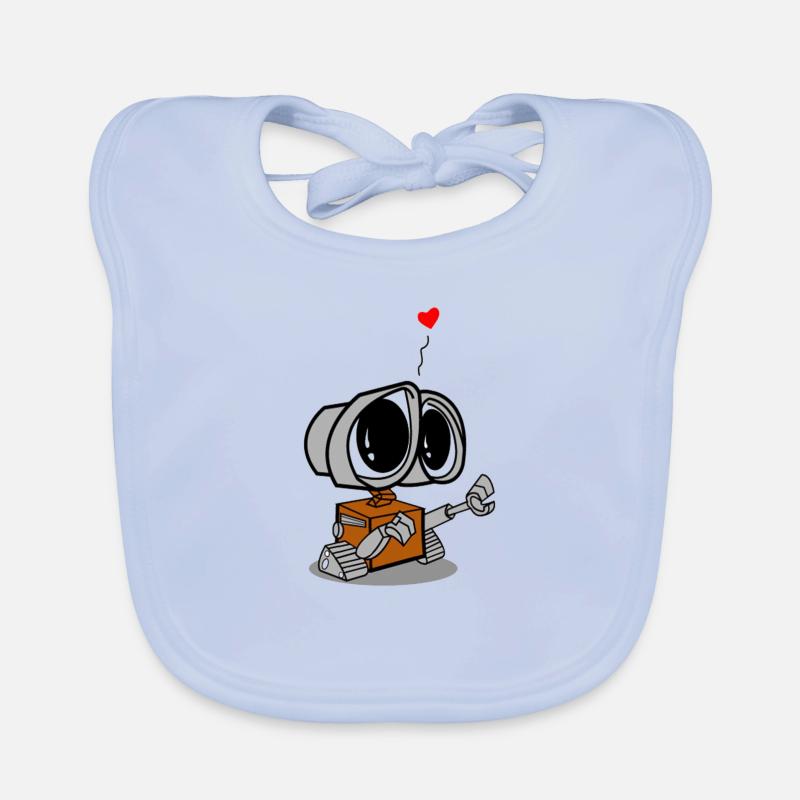 Wall-E - Baby Bio-Lätzchen - sky Blue