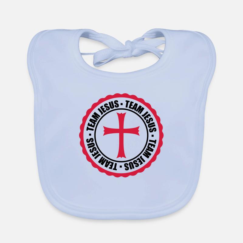 kreis stempel rund team kirche symbol kreuz jesus Baby Bio-Lätzchen