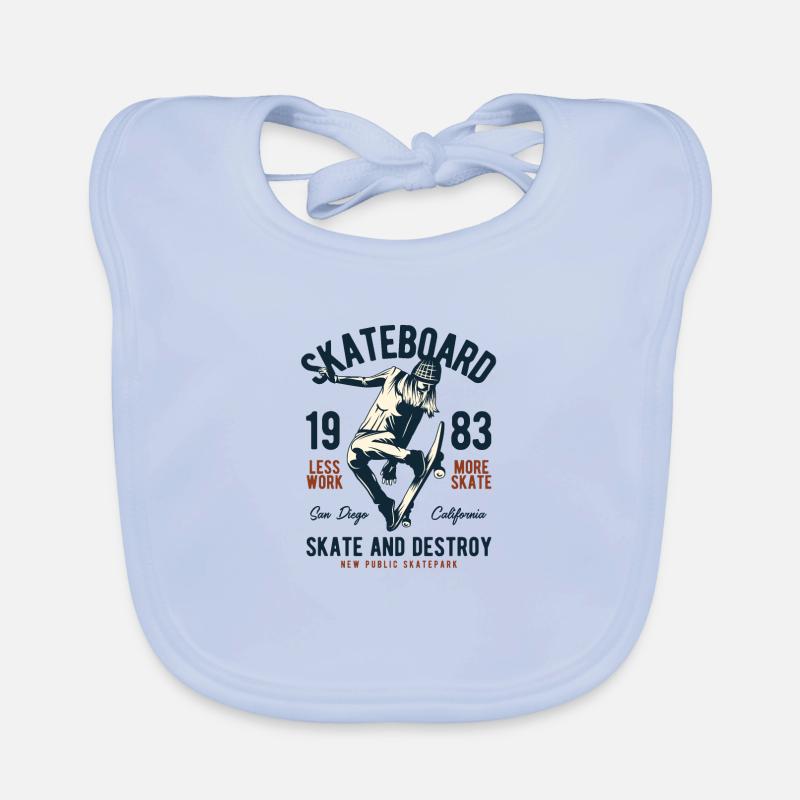 PLANCHE À ROULETTE Bavoir bio Bébé