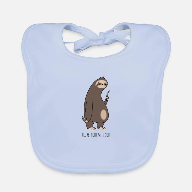 In einer Minute Sloth Baby Bio-Lätzchen