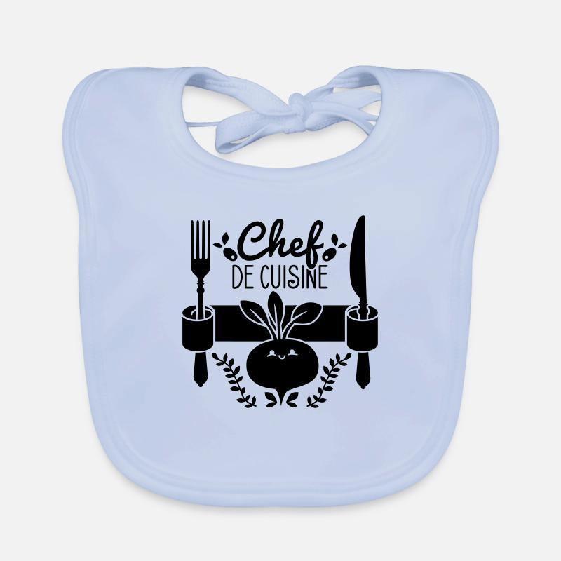 Chef de cuisine - Küchenchef - Koch - Köchin - 1C Baby Bio-Lätzchen