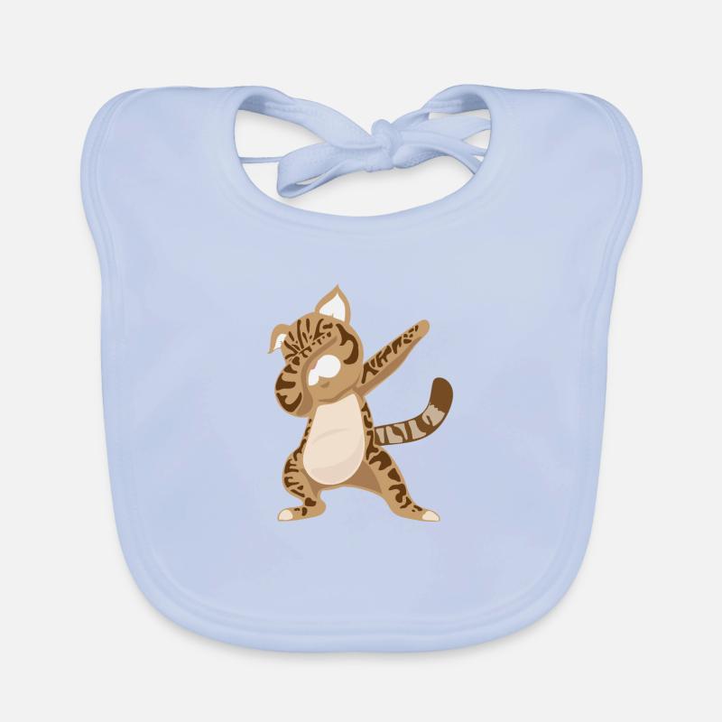 Katze Dabbing Bengal Katze Geschenkidee Baby Bio-Lätzchen