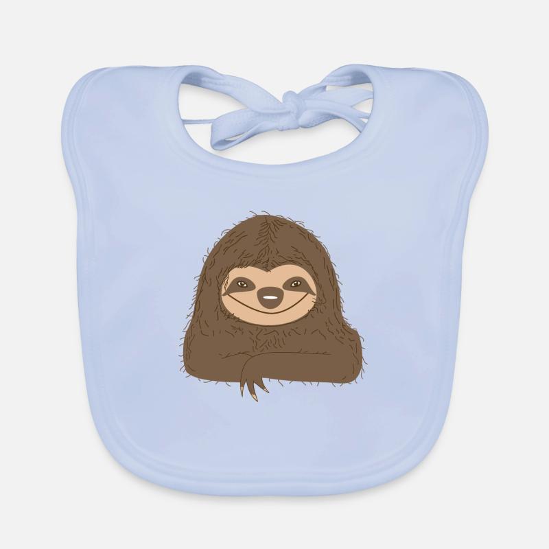 Faultier (b) Baby Bio-Lätzchen