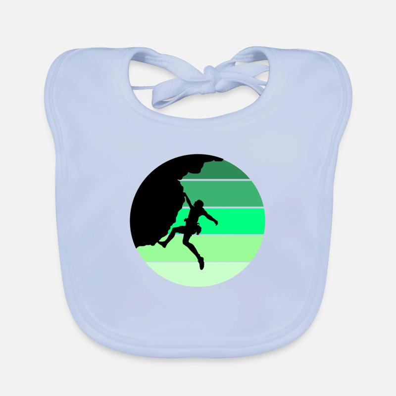 Climbing, bouldering, gift Organic Baby Bibs