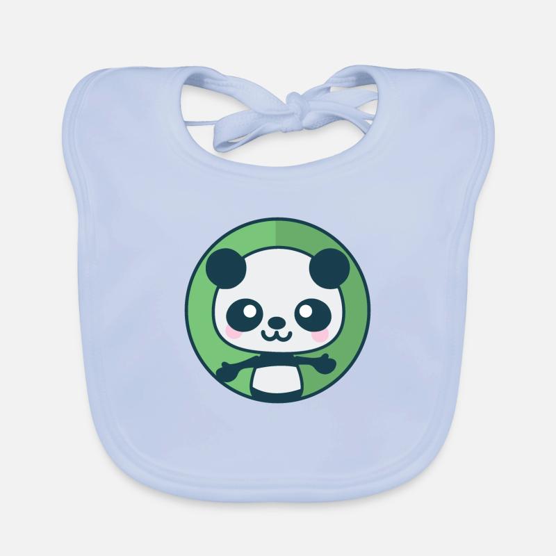 Panda will eine Umarmung Baby Bio-Lätzchen