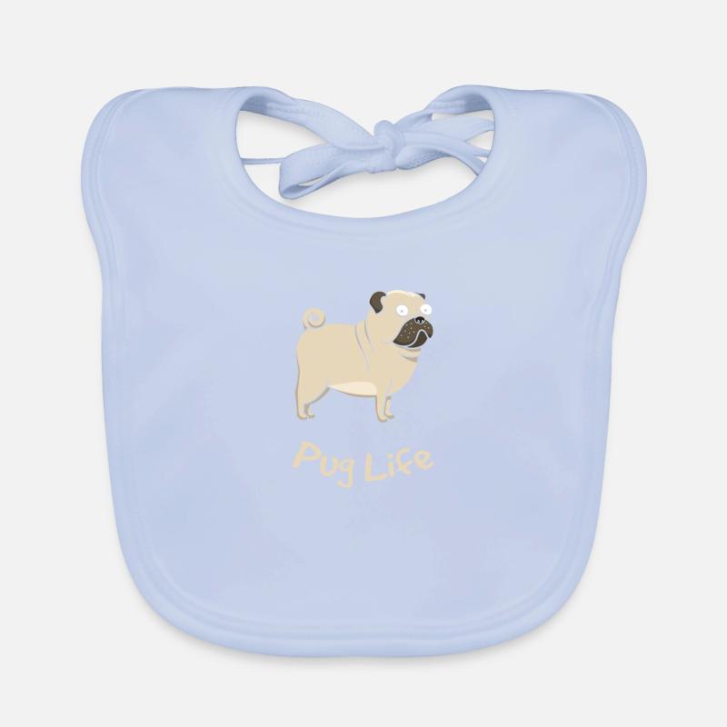 Pug Life Mops Baby Bio-Lätzchen