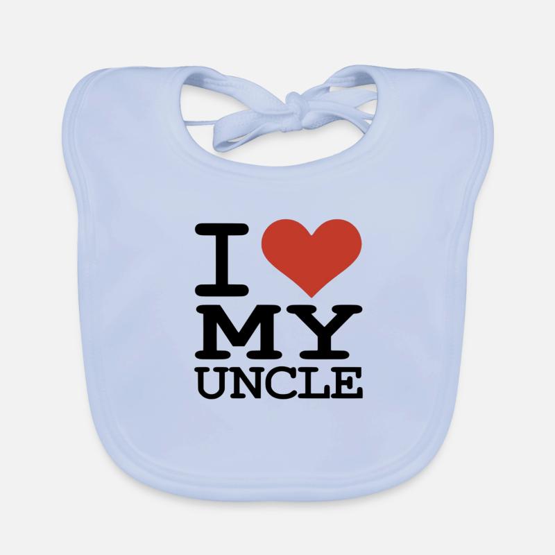 I love my uncle Organic Baby Bibs